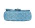 Denim Pearl Crush Mini Rectangular Flap, top view